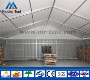 Big Outdoor Steel Industrial Storage Warehouse Tent Marquee with Shutter Door